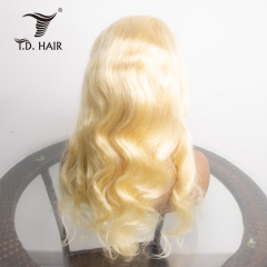 TD HAIR 13X4 613 Blonde Body Wave Transparent Lace Front WIg Russian Hair Human Hair Wigs Body Wave Blonde Wigs