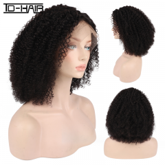 Kinky Curly Lace Frontal Wig 13x4 ear to ear Transparent Lace Front Human Hair Wigs Hot selling Tight Curly Wig